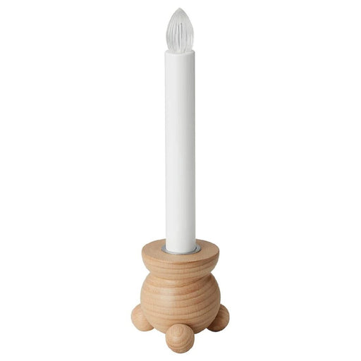 IKEA STRALA LED Candle Holder in white, battery-operated