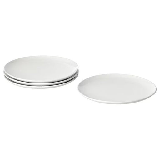 White ceramic plate with a 26 cm diameter, suitable for serving meals Digital Shoppy 30479716 