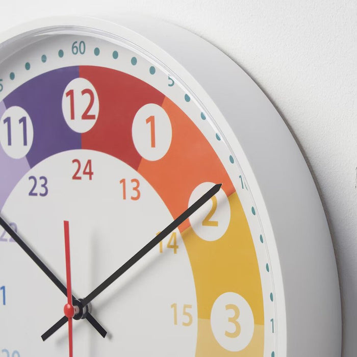 Add a Pop of Color to Your Space with the 28 cm IKEA KORVTRÄD Wall Clock   00570335