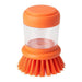 IKEA dishwashing brush with dispenser, bright orange color 30561023