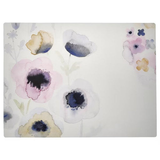 Patterned flower place mat in multicolour-00549438