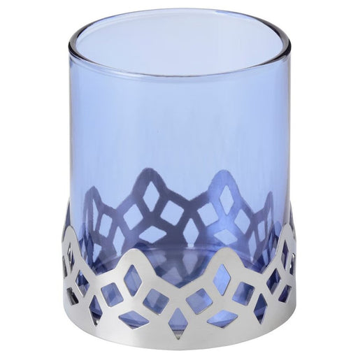 Stylish and sophisticated Glass/silver-lor Tealight Holder Co- 8 cm -20542657