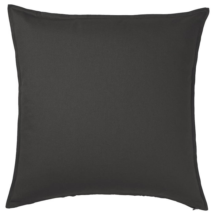 Digital Shoppy Elegant dark grey GURLI cushion cover, measuring 65x65 cm (26x26 inches), perfect for contemporary home decor.   10554127
