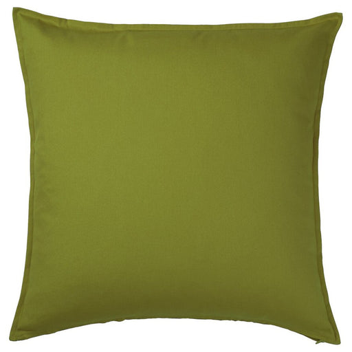 Digital Shoppy Dark yellow-green GURLI cushion cover, measuring 65x65 cm (26x26 inches), perfect for adding a touch of elegance to your decor  80554124