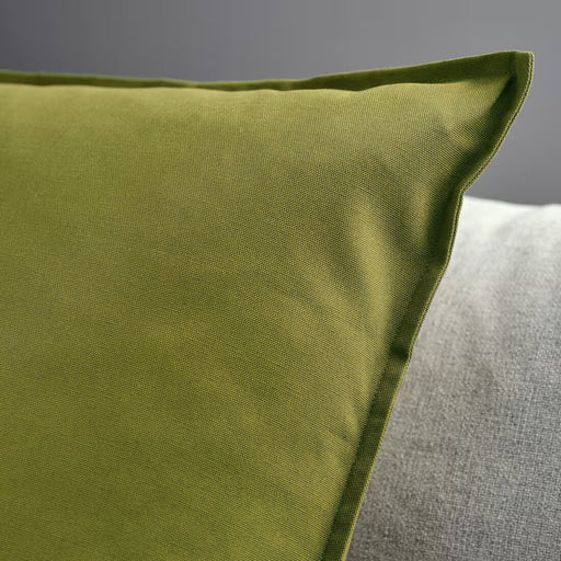 Digital Shoppy Stylish GURLI cushion cover in a rich dark yellow-green hue, sized 65x65 cm (26x26 inches), ideal for sprucing up your living space.  80554124