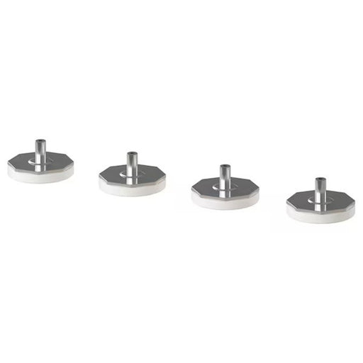 Leg component for IKEA LÄTTHET table, adjustable and white-60387579