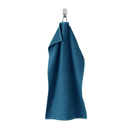 A hand towel dark blue with a soft, smooth texture 50488055