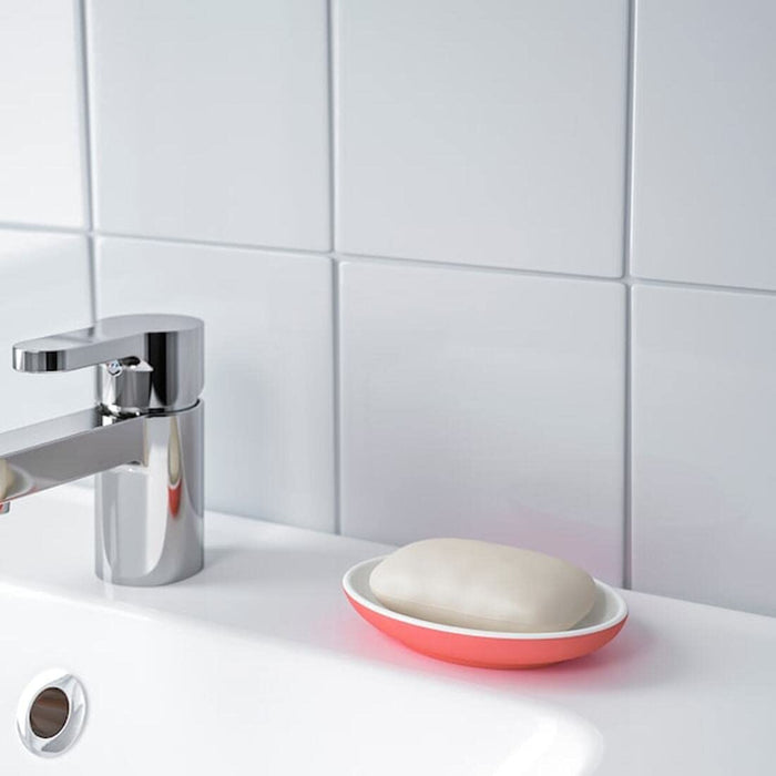 A sturdy soap holder in a neutral color, crafted from durable stoneware and ideal for everyday use. 30444816