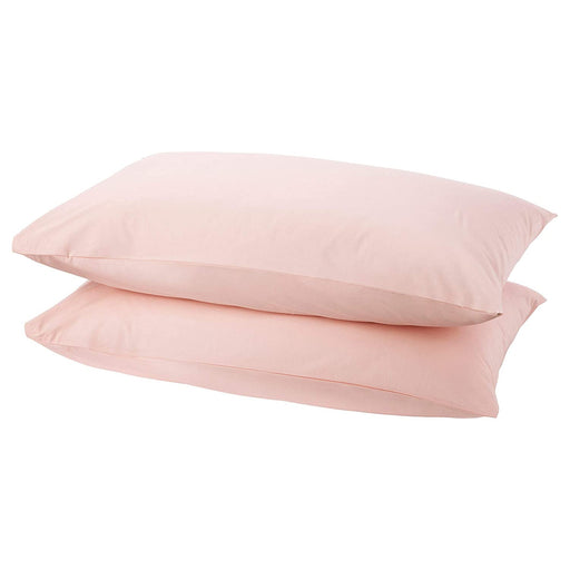 Pink cotton pillowcase from IKEA, soft and comfortable fabric with a simple rainbow design
