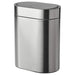 "IKEA's touch top bin in stainless steel for a functional and attractive kitchen".