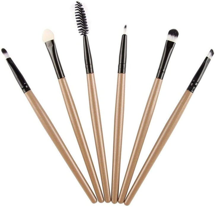 Digital Shoppy 6PCS Makeup Brush Set Lip Eyeshadow Eyeliner Eyelash Brush