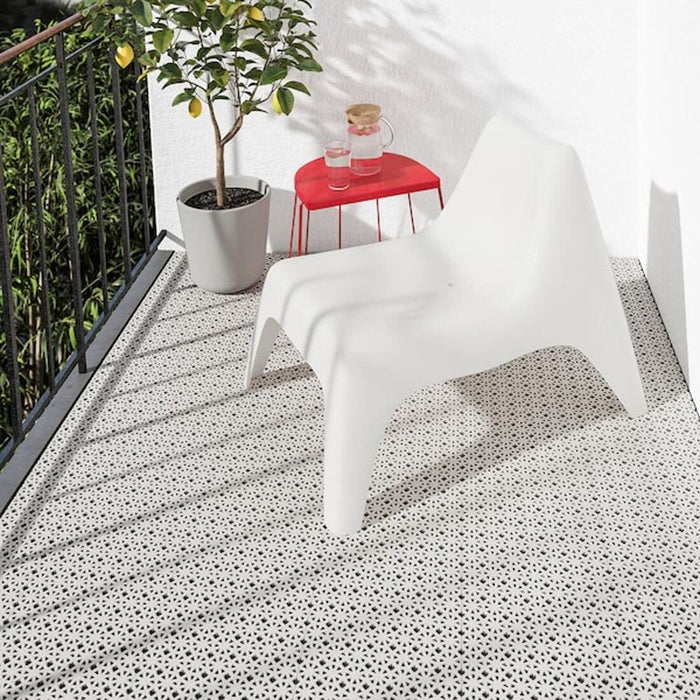 Digital Shoppy Light grey outdoor floor decking from IKEA, designed for use on patios and other outdoor areas. Sleek and modern, with a durable and weather-resistant design. 70420899
