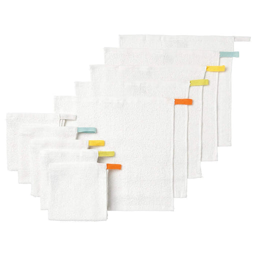 IKEA Baby Towels and Washcloths - Pack of 10 (White) dry comfort decorative obsorb bathroom 40169054