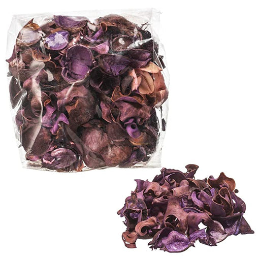 A clear plastic cover of Ikea potpourri featuring a blend of dried flowers, herbs, and spices in blackberry 10337803
