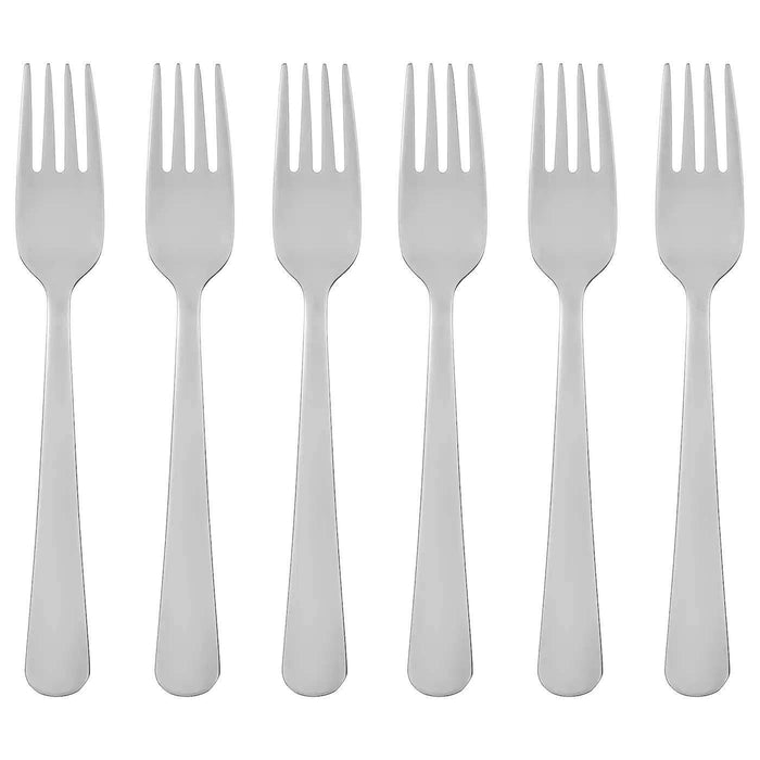 Digital Shoppy IKEA Salad Dessert Fork Stainless Steel - Pack of 6 (16 cm (6")) style design modern dining dessert online low price 90177589