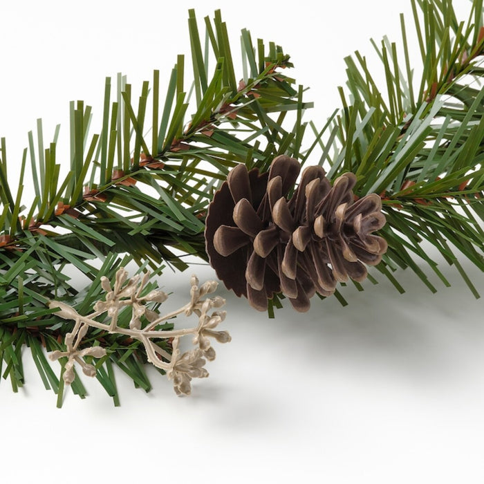 Digital Shoppy IKEA Artificial Garland, in/Outdoor Pine, 2 m (2 ¼ Yard) 60496559, Practical and realistic 2m IKEA Artificial Pine Garland, perfect for adding a touch of nature to your decor, suitable for any occasion. 