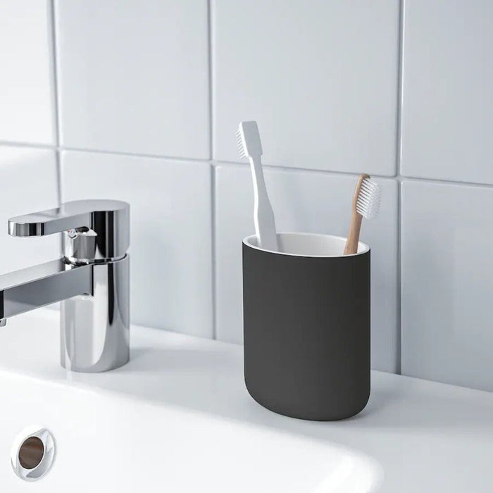 Digital Shoppy IKEA Toothbrush holder, dark grey-ikea bathroom accessories-wall mounted toothbrush holder- stand- for bathroom-digital-shoppy-10445360
