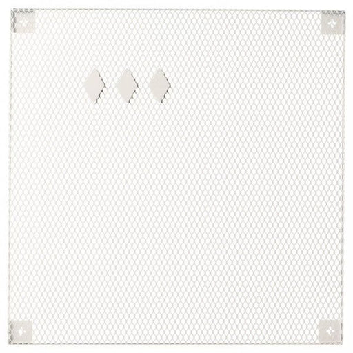 White memoboard with magnetic clips for home office or school.