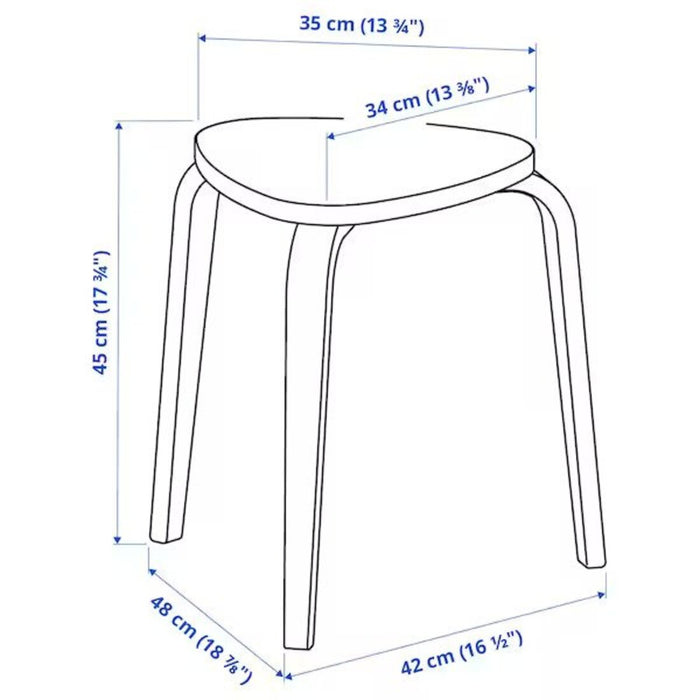 Measurement of IKEA Stool 40507139