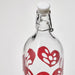 Digital Shoppy IKEA Bottle with stopper, glass/heart pattern red, 1 l (34 oz)-glass-ikea-glass-water-40529527