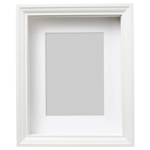 A sleek white photo frame is perfect for displaying your favorite memories  90479214      