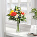 Artificial orchids in a sleek black vase, a stylish and low-maintenance option for your office or workspace