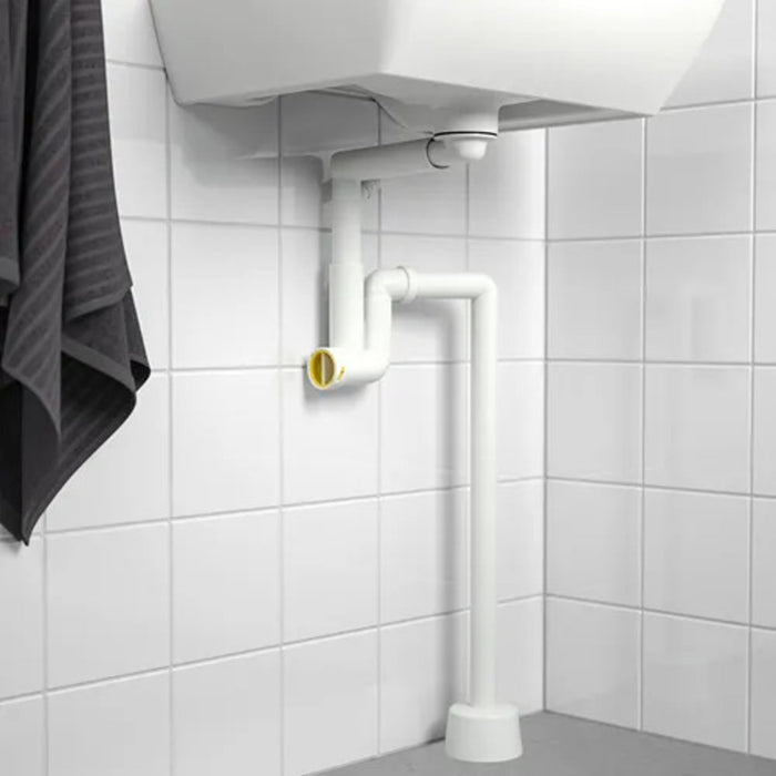 RÄNNILEN water trap installed under a kitchen sink, providing efficient drainage and odor prevention-70422412