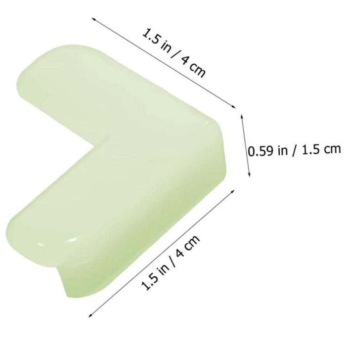 Digital Shoppy Luminous Corner Protector – Transparent Silicone Anti-Collision Stickers – 4-Pack