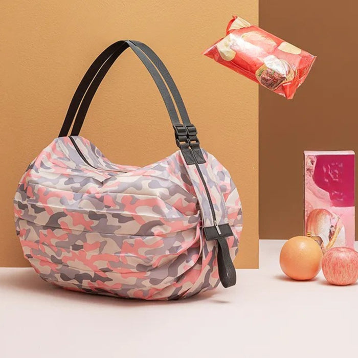 Digital Shoppy Foldable Shopping Bag,Pink – Large Capacity, Reusable & Portable