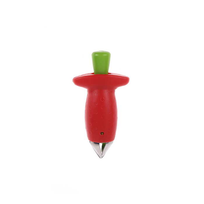 Digital Shoppy Strawberry Stem Remover Metal Plastic Fruit Leaf Remover Tomato Stalks Strawberry Knife Stem Remover Gadget Kitchen Cooking Tool
