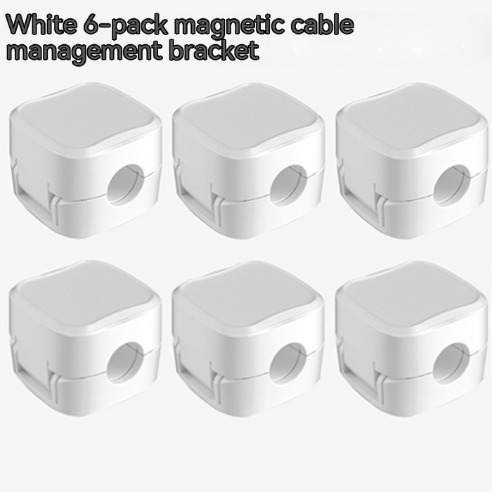 Package contents: 6 magnetic clips + instruction manual on white background