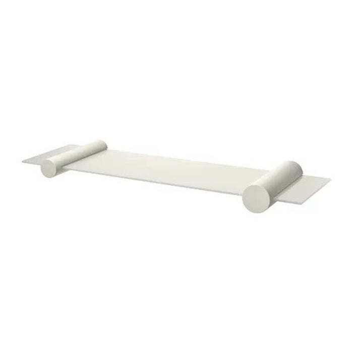 IKEA VARMBLIXT glass shelf, frosted glass/white, 90 cm