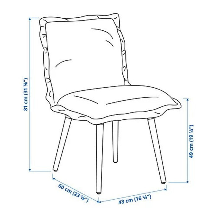 IKEA KLINTEN
Chair, brown/kilanda pale blue 20547042