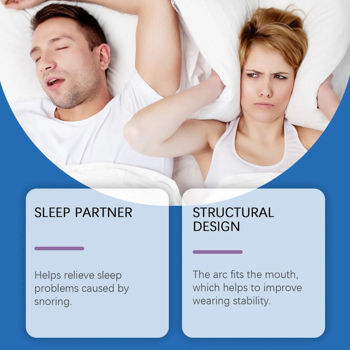 Digital Shoppy Anti-Snoring Mouthpiece – Soft Silicone Sleep Aid – Blue