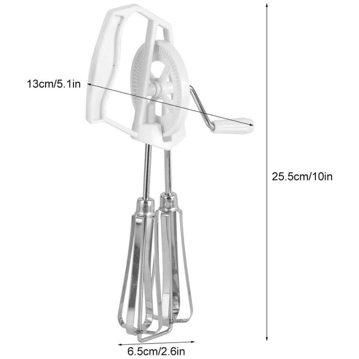 Digital Shoppy  Manual Stainless Steel Eggbeater – Hand Blender & Cream Whisk for Baking