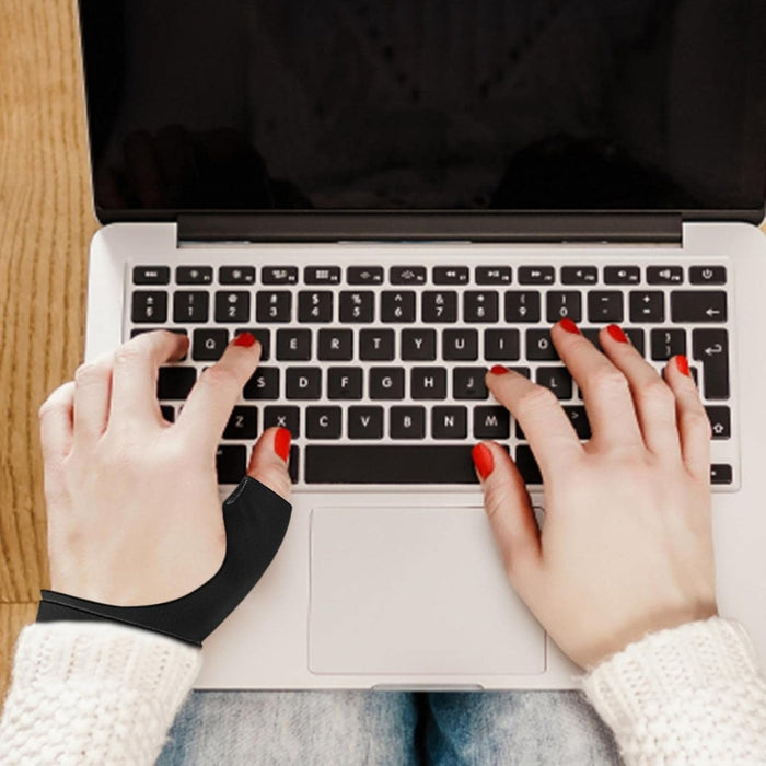 Digital Shoppy Thumb & Wrist Support Brace, Black – Adjustable, Breathable