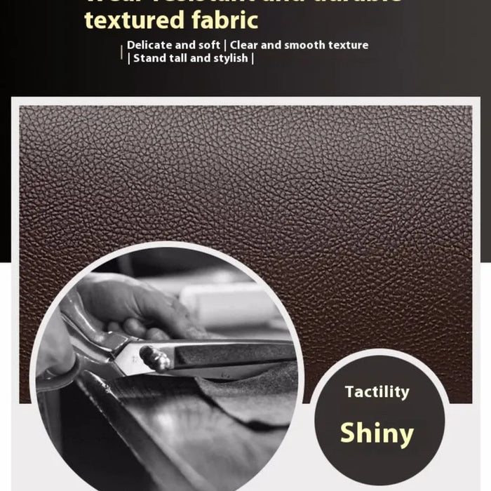 Textured dark brown fabric sample with close-up of craftsmanship and tactile quality – 1600007588949 14145394