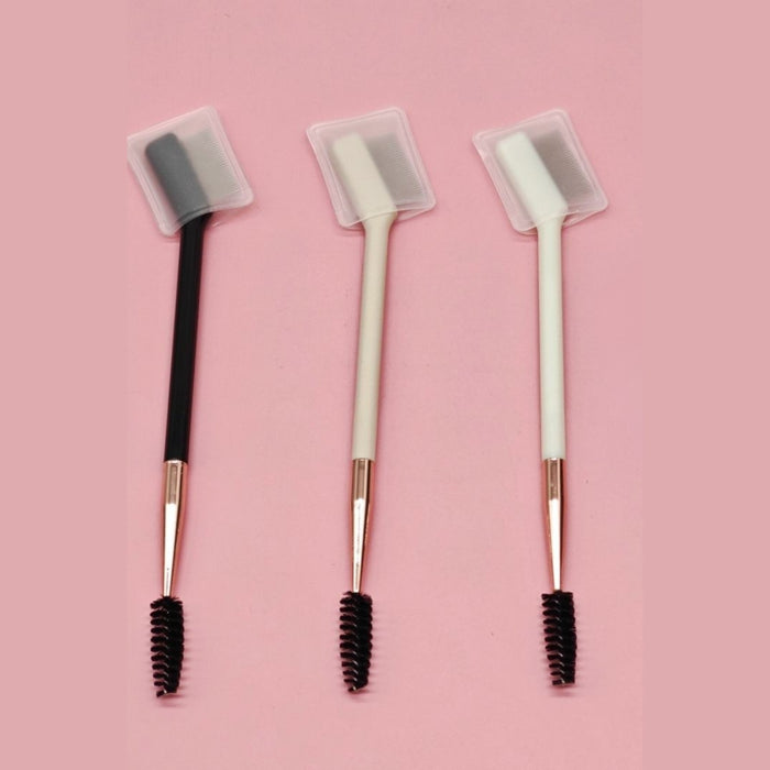 Digital Shoppy Private Label Dual-Ended Eyebrow & Eyelash Brush — Spoolie + Metal Comb
