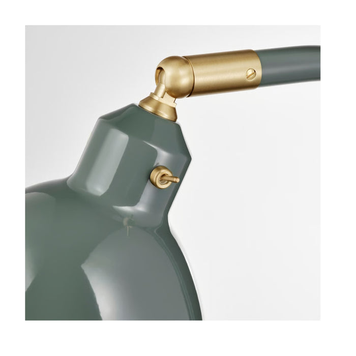 IKEA RÖDFLIK Floor/reading lamp, grey-green