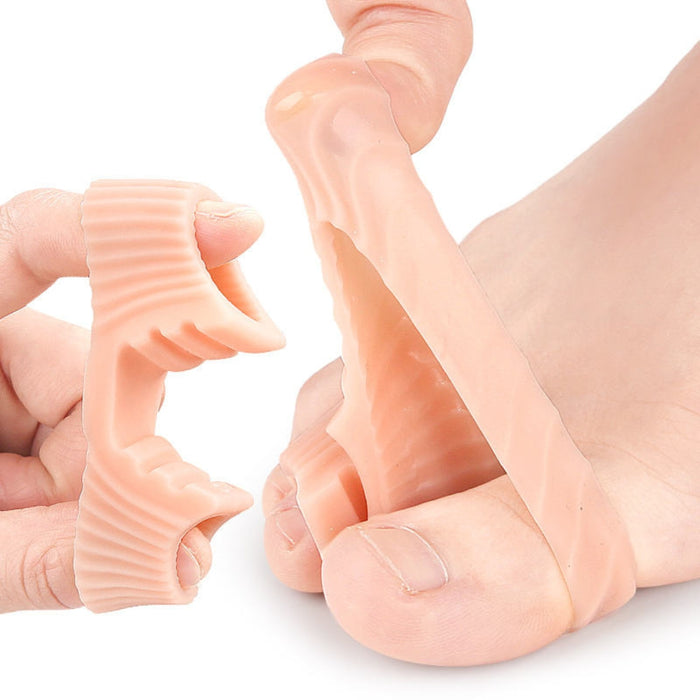 Digital Shoppy Double‑Hole Gel Toe Separator — Comfortable Bunion Corrector | Toe Alignment Aid