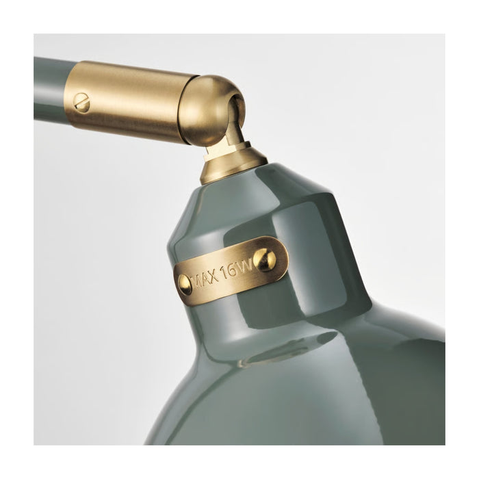 IKEA RÖDFLIK Floor/reading lamp, grey-green