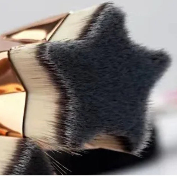 Digital Shoppy Powder Foundation Brush Five-pointed Star Flat Head Seamless