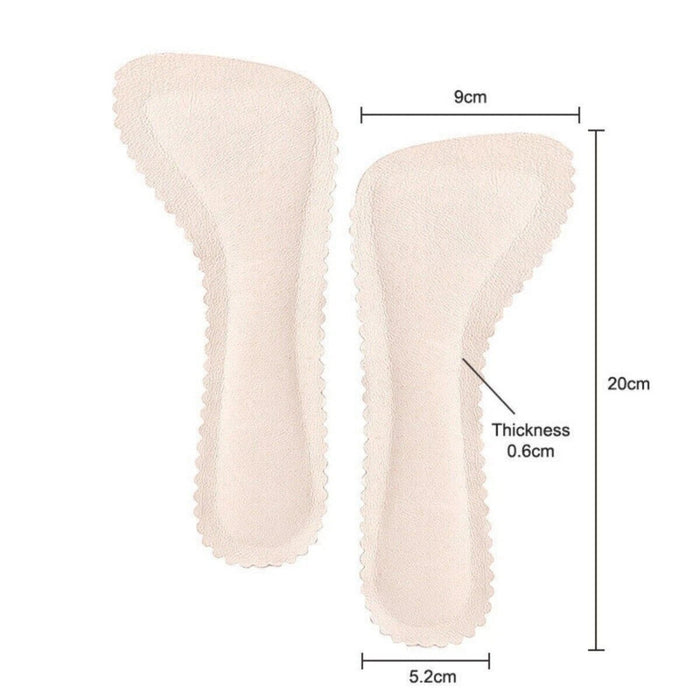 Digital Shoppy PU Leather 3/4 Shoe Inserts — All-Day Comfort for High Heels | Anti-Slip & Sweat-Absorption