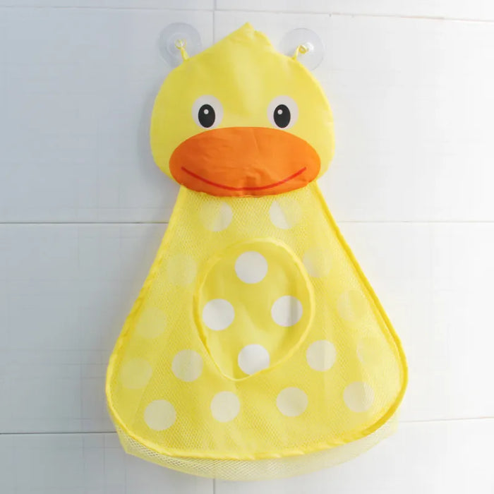Digital Shoppy Baby Bathtub Toy Mesh Duck Storage Bag Organizer ( yellow )