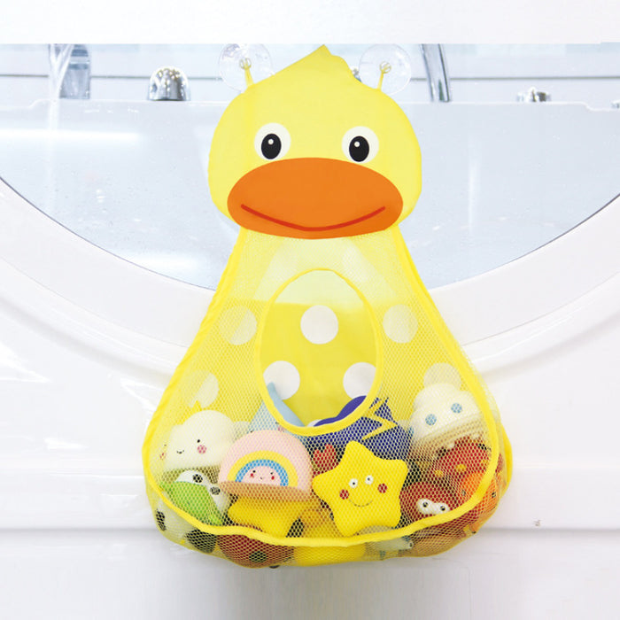 Digital Shoppy Baby Bathtub Toy Mesh Duck Storage Bag Organizer ( yellow )