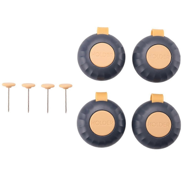 Digital Shoppy Four-corner Non-marking Fixator For Quilt Sheets, Dark Blue ( 4 pcs )