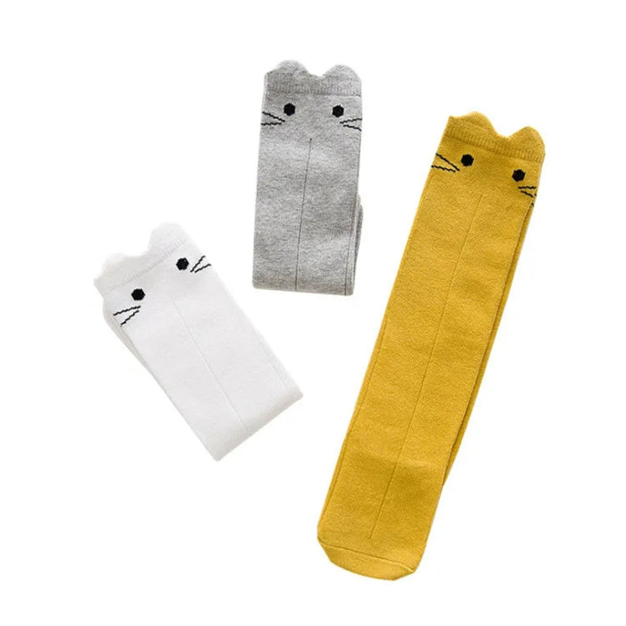 Digital Shoppy Baby Cotton Long Socks, M – Warm & Soft for Autumn/Winter