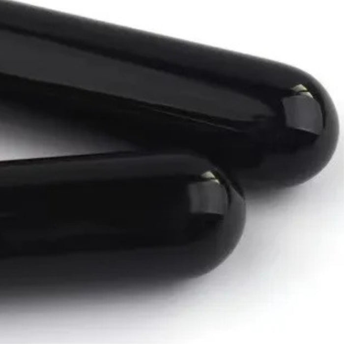 Digital Shoppy Makeup brush with labeled dimensions showing 1.7 cm bristle width, 5 cm ferrule, and 8 cm handle