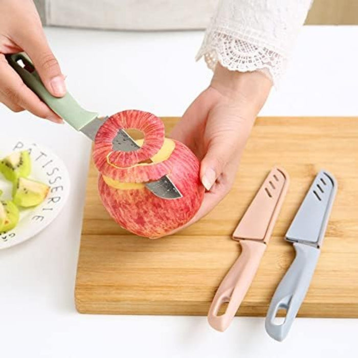 Digital Shoppy Fruit Peeling Knife — Plastic Handle | Sharp Stainless Steel Blade