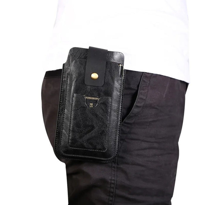 Digital Shoppy 6.5 Inch Retro Vertical Flip Pocket Phone Case